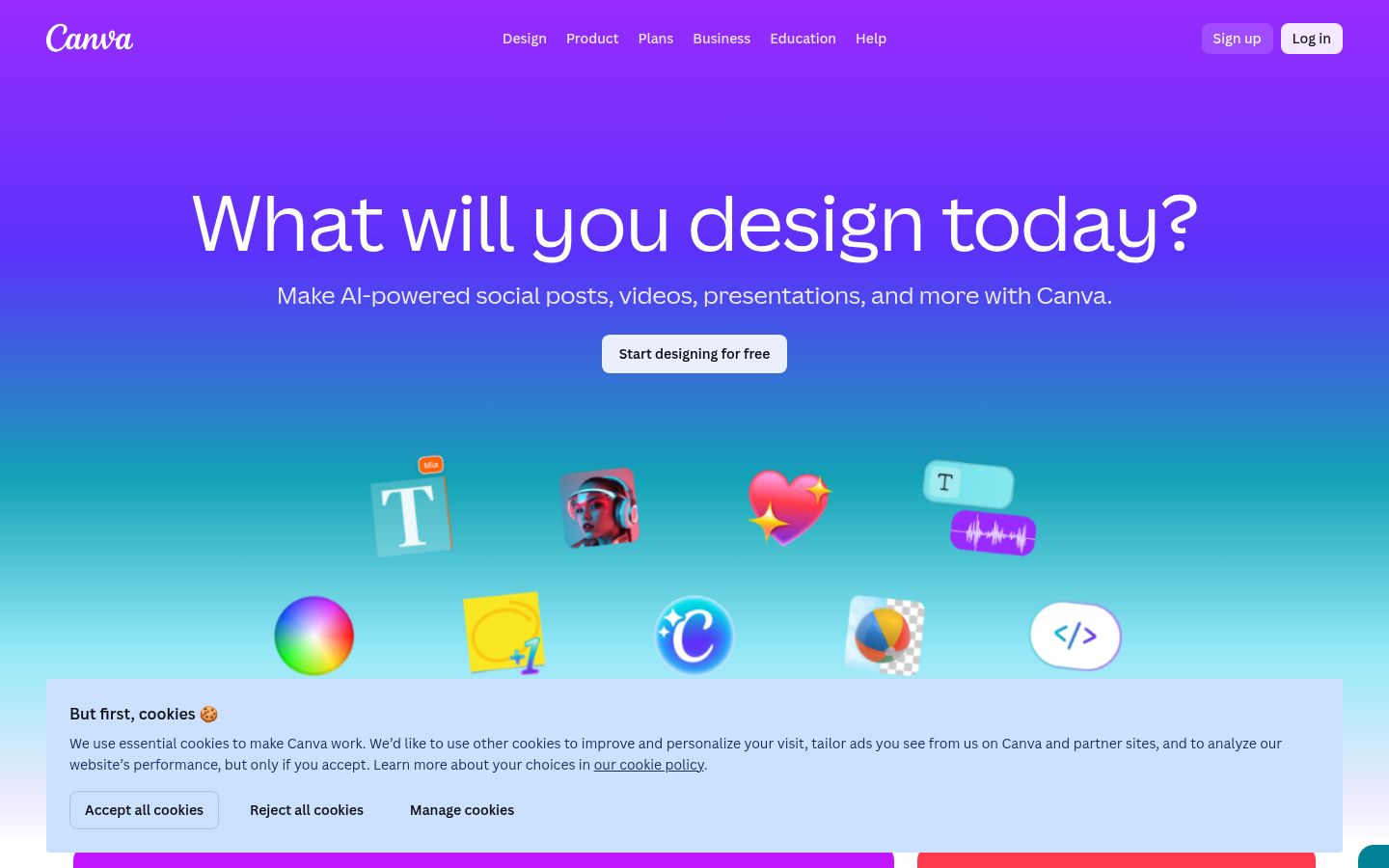Screenshot of Canva - https://www.canva.com